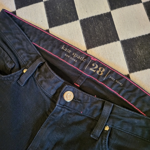 Kate Spade Black Play Hooky Minimalist Skinny Jean sz 28 - Picture 5 of 5